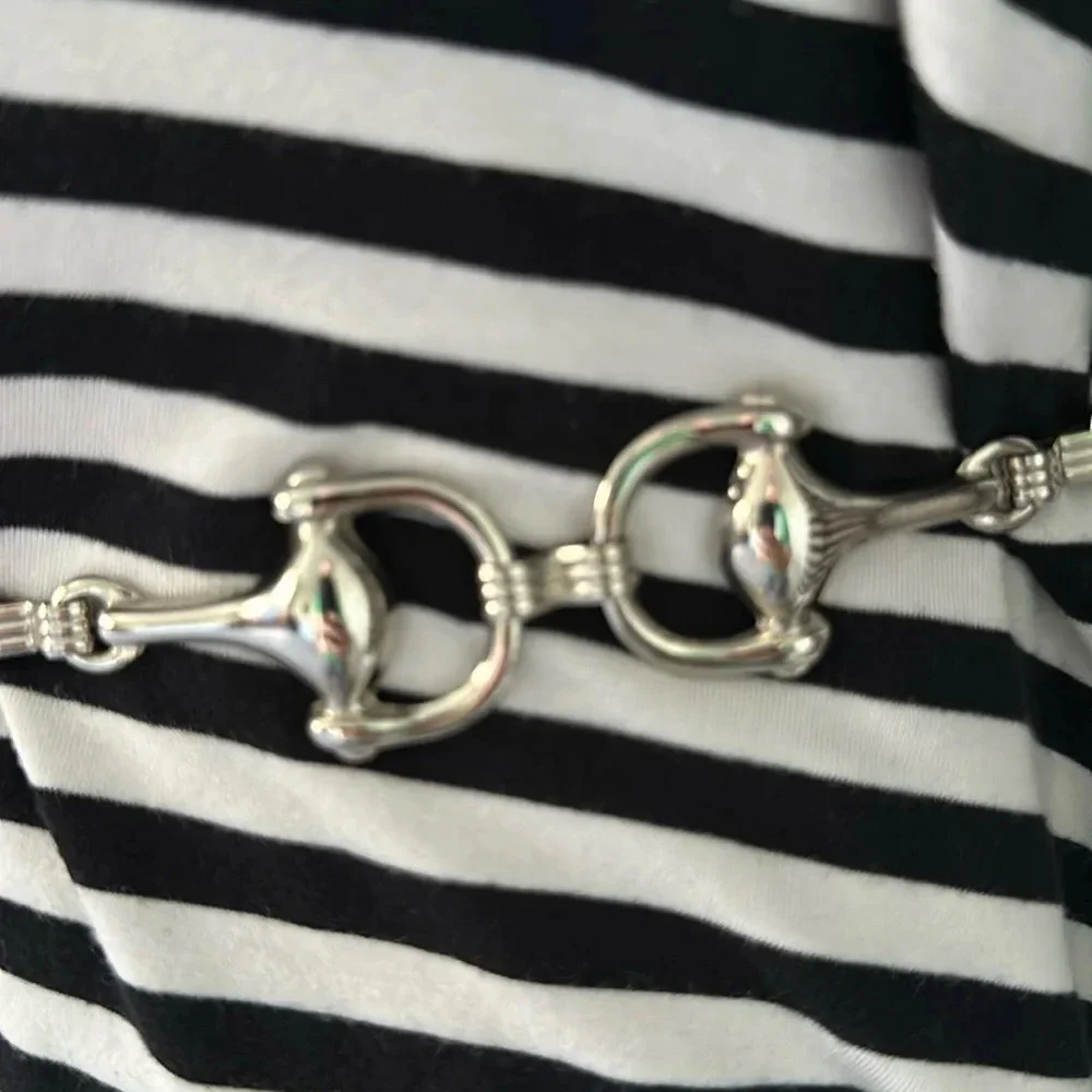 Horsebit 🐎 Metal Chain Belt Long EUC 50in Y2K